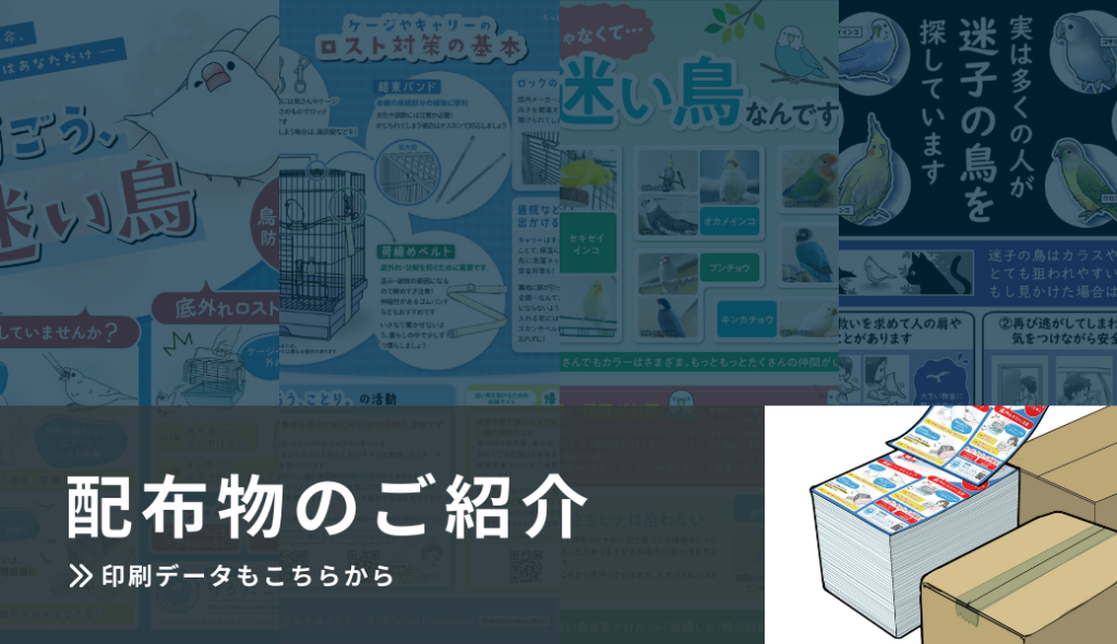 印刷/配布物紹介 | 守ろう、ことり。